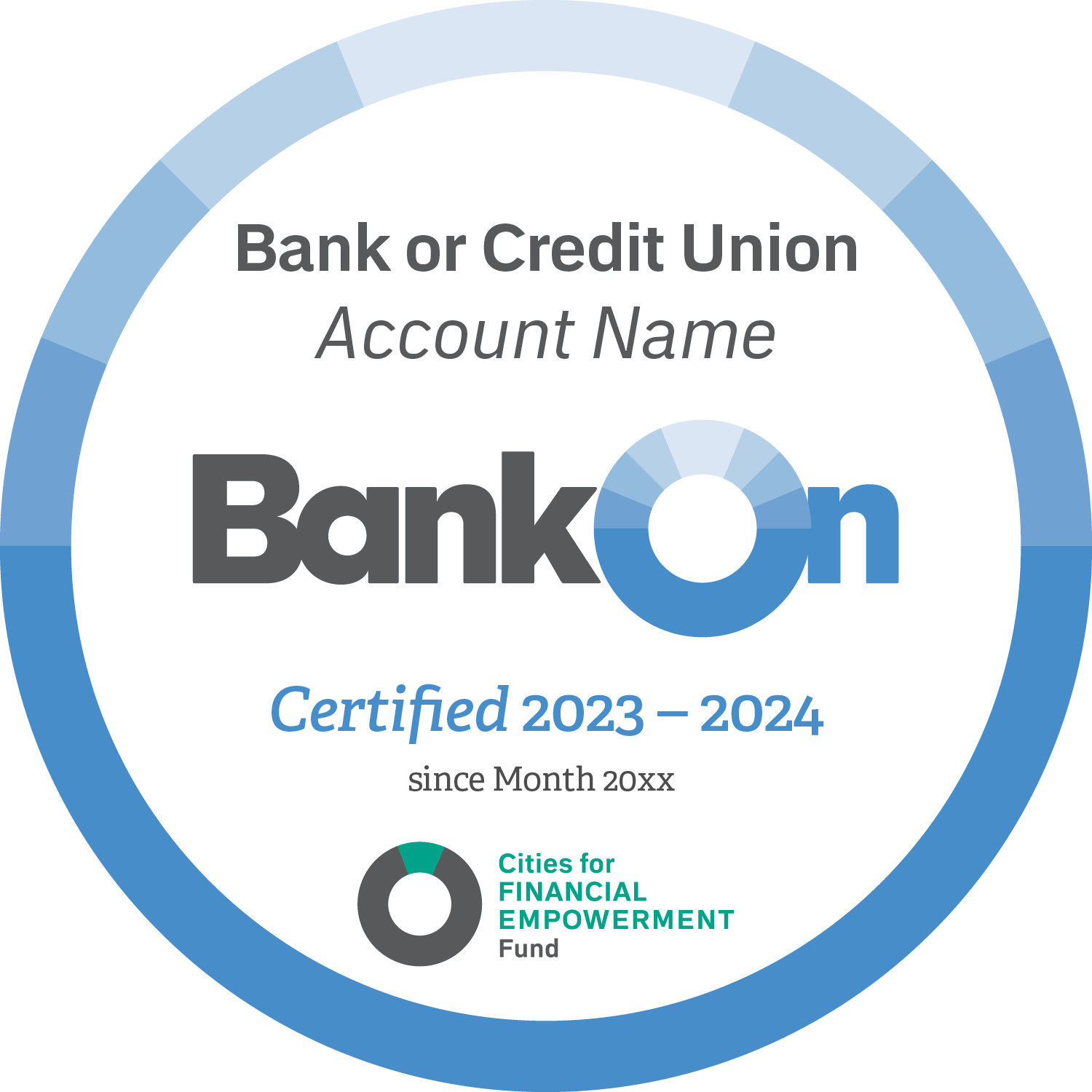 BankOn National Account Standards 2023-2024 Approved Seal